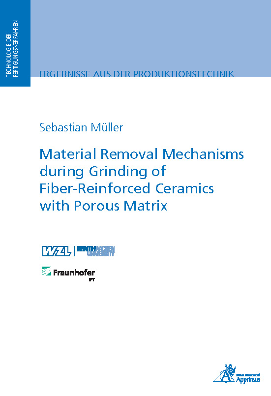 Material Removal Mechanisms during Grinding of Fiber-Reinforced Ceramics with Porous Matrix