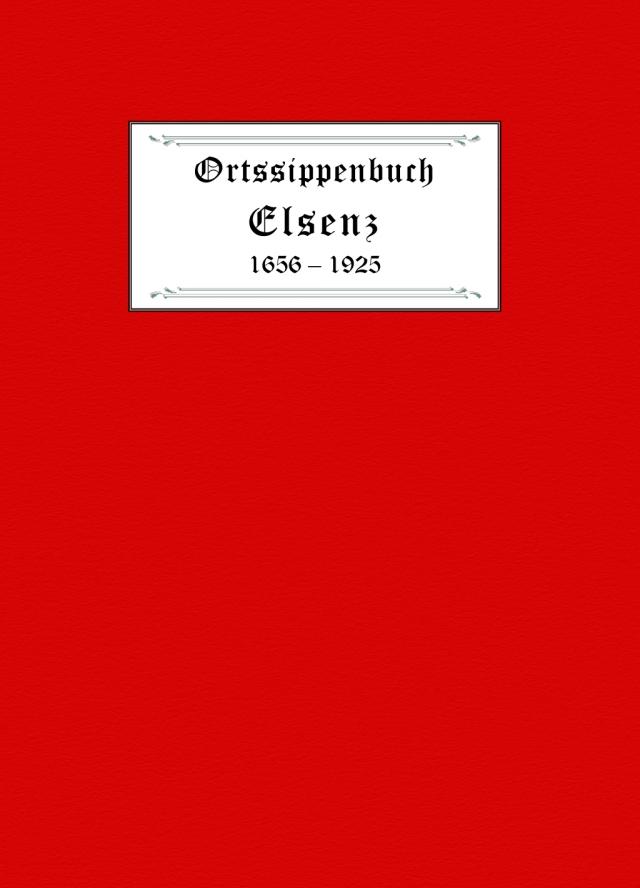 Ortssippenbuch Elsenz 1656-1925
