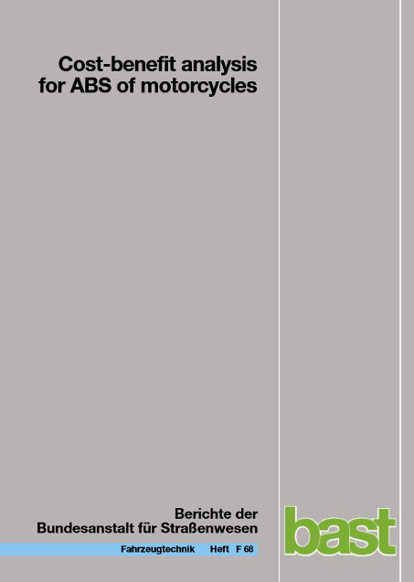 Cost-benefit analysis for ABS of motorcycles