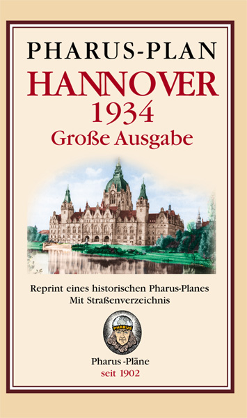 Pharus-Plan Hannover 1934 Große Ausgabe