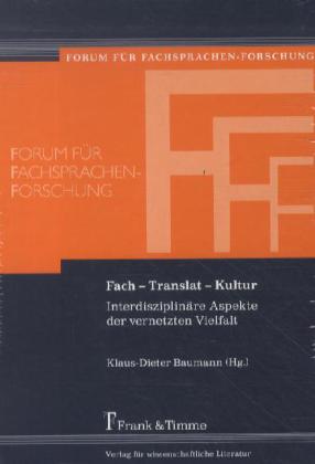 Fach - Translat - Kultur, 2 Bde.