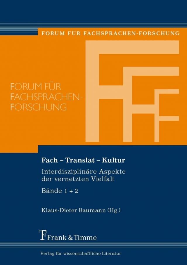 Fach - Translat - Kultur