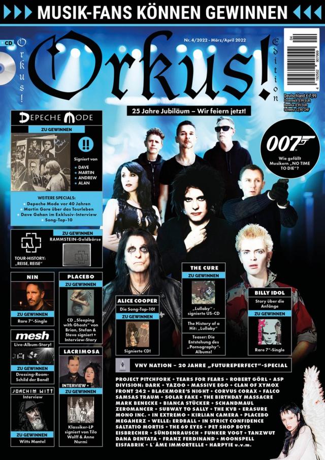Orkus!-Edition Nr. 4 - März/April 2022 mit zahlreichen DEPECHE MODE-Specials!