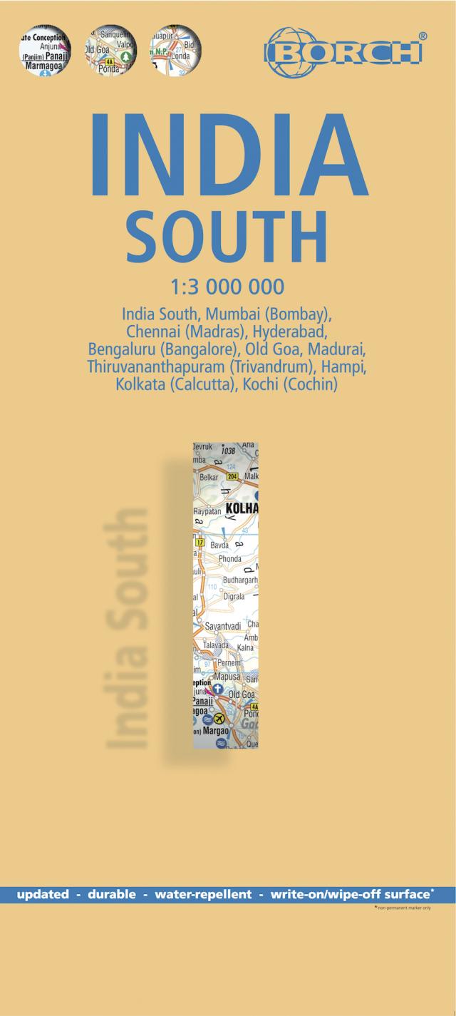 India South, Südindien, Borch Map