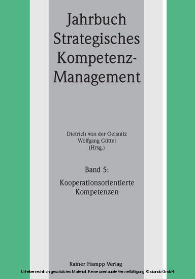 Kooperationsorientierte Kompetenzen Jahrbuch Strategisches Kompetenz-Management  