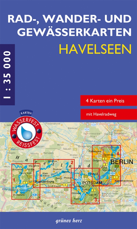 Rad-, Wander- und Gewässerkarten-Set: Havelseen