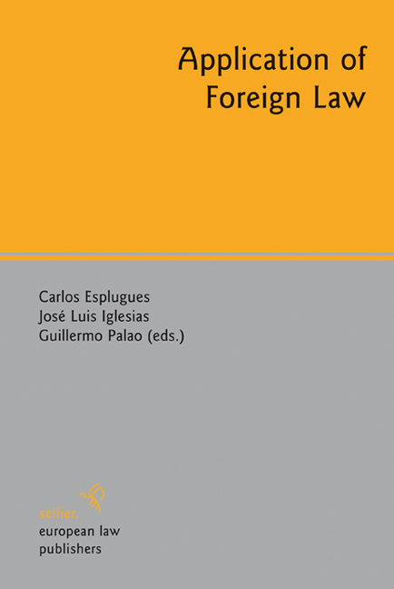 Application of Foreign Law