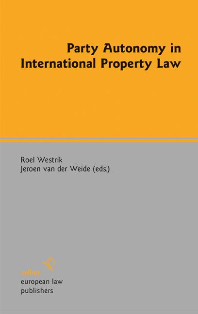 Party Autonomy in International Property Law