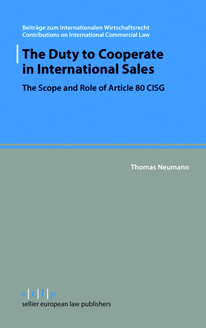 Duty to Cooperate in International Sales