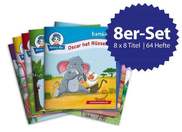 Benny Blus tierische Freunde - Bambini Set mit 8 x 8 Bambini Titeln