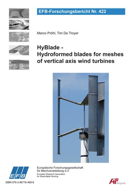 HyBlade - Hydroformed blades for meshes of vertical axis wind turbines