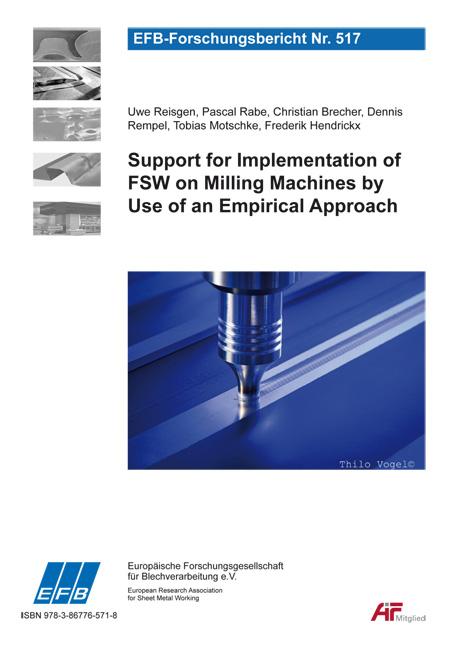 Support for implementation of FSW on milling machines by use of an empirical approach