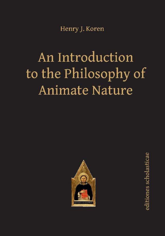 An Introduction to the Philosophy of Animate Nature