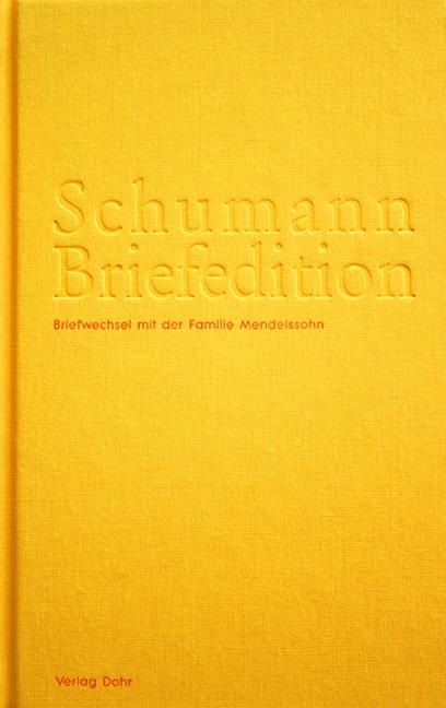 Schumann-Briefedition / Schumann-Briefedition II.1