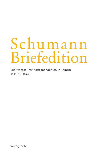 Schumann-Briefedition / Schumann-Briefedition II.20