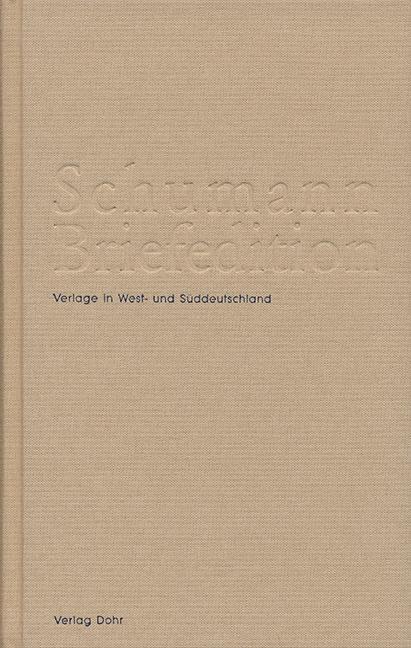 Schumann-Briefedition / Schumann-Briefedition III.5