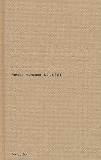Schumann-Briefedition / Schumann-Briefedition III.8
