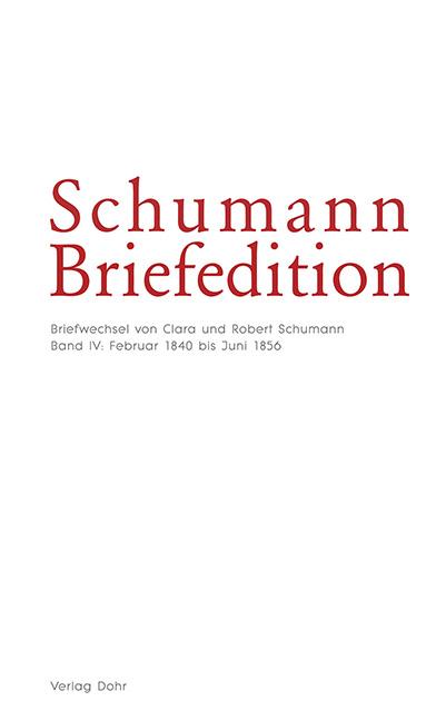 Schumann-Briefedition / Schumann-Briefedition I.7