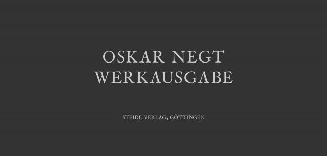 Oskar Negt | Werkausgabe