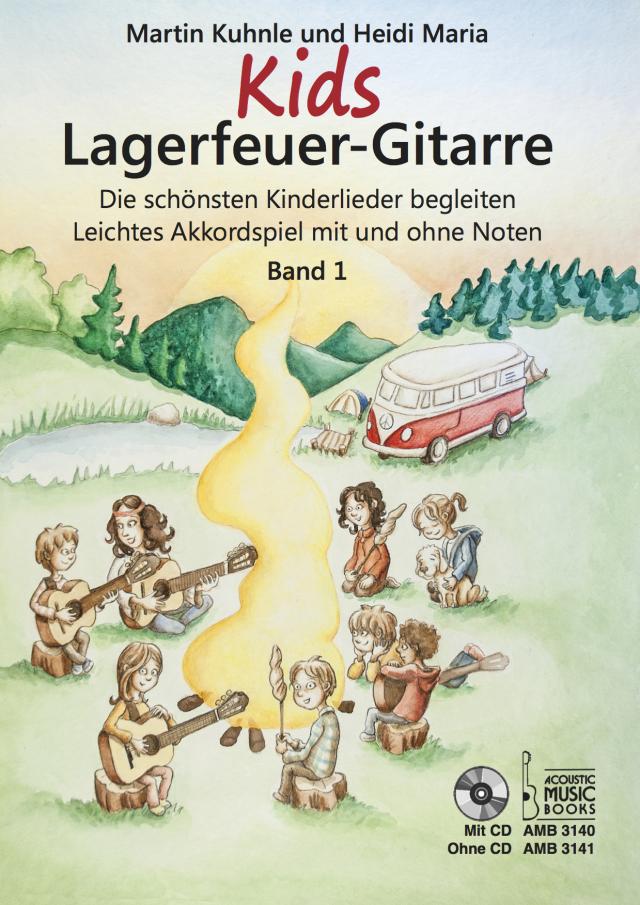 Kids Lagerfeuer-Gitarre. Mit CD