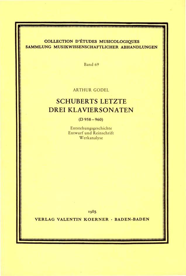 Schuberts letzte drei Klaviersonaten (D 958-960).