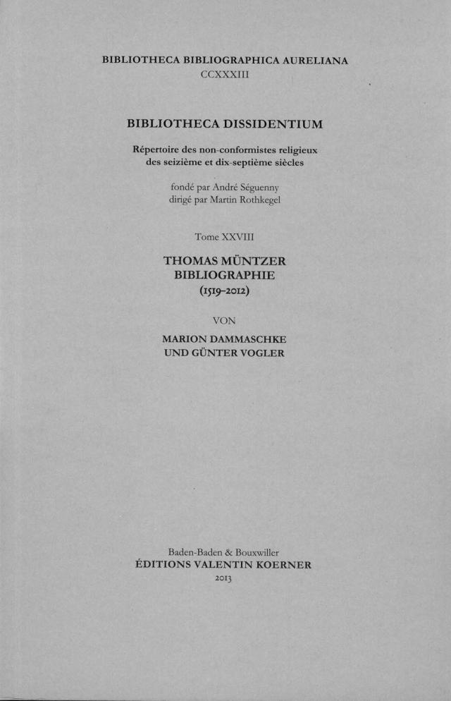 Bibliotheca Dissidentium XXVIII