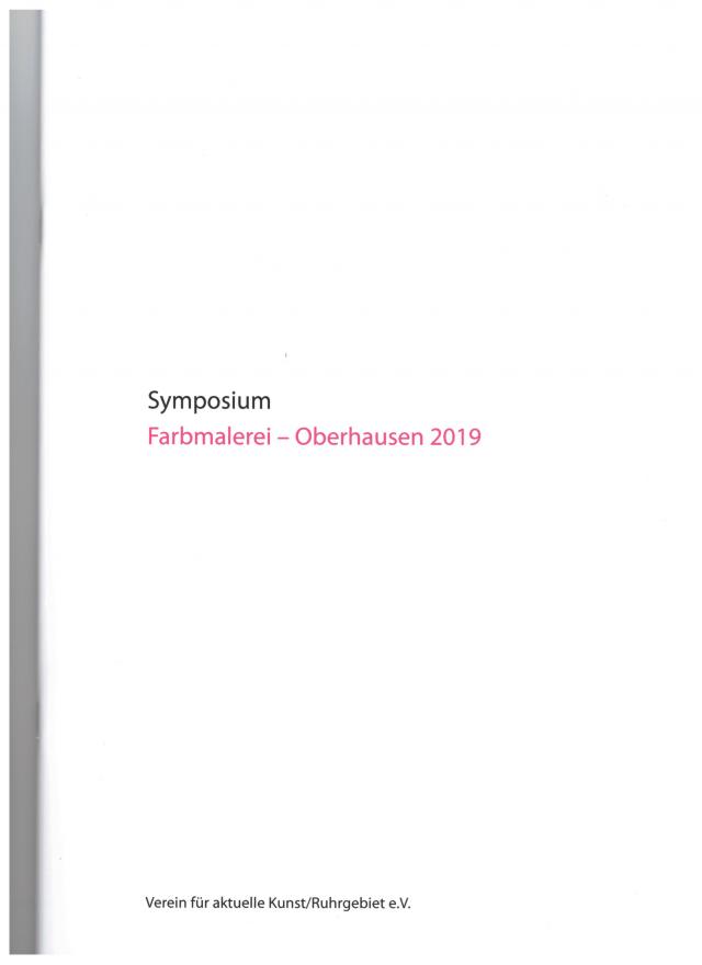 Symposium Farbmalerei - Oberhausen 2019