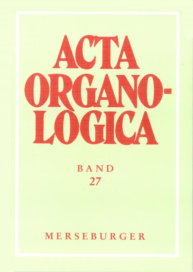 Acta Organologica