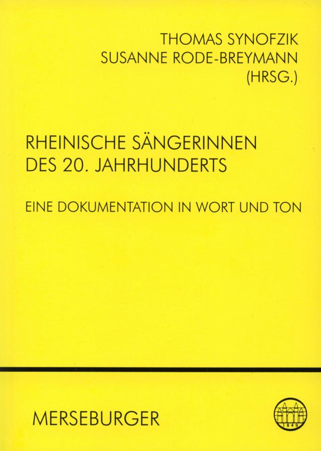 Rheinische Sängerinnen des 20. Jahrhunderts