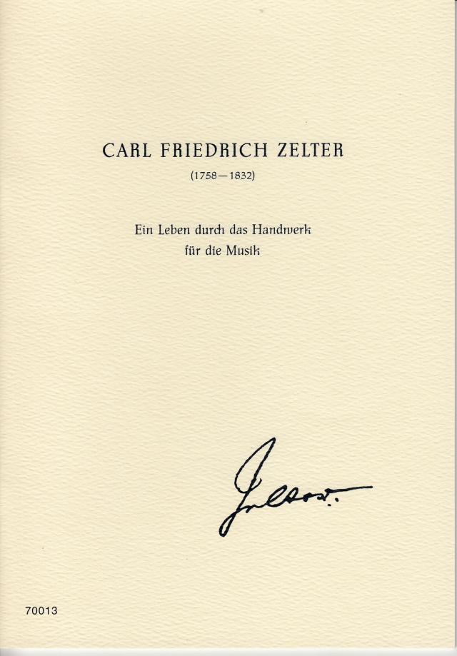 Carl Friedrich Zelter (1758-1823)