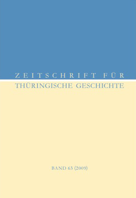 Zeitschrift für Thüringische Geschichte, Band 62