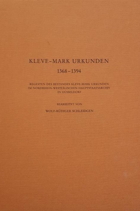 Kleve-Mark Urkunden 1368-1394