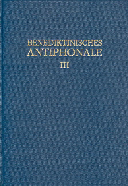 Benediktinisches Antiphonale I-III / Benediktinisches Antiphonale Band III