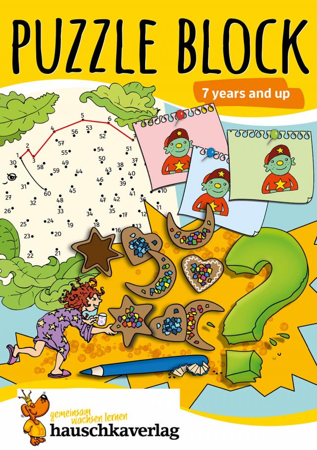 Puzzle Activity Book from 7 Years: Colourful Preschool Activity Books with Puzzle Fun - Labyrinth, Sudoku, Search and Find Books for Children, Promotes Concentration & Logical Thinking