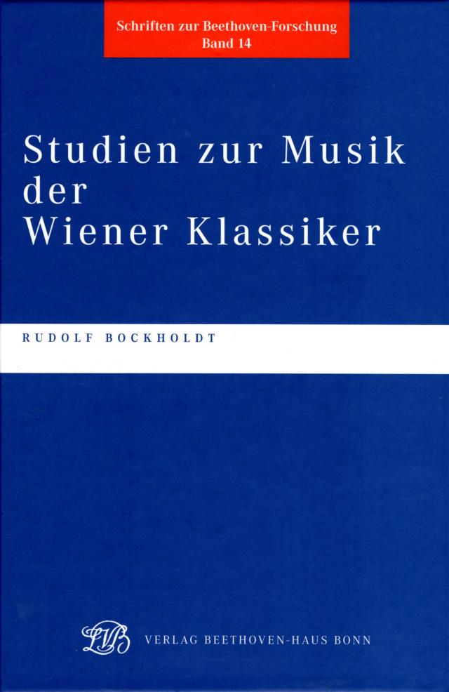Studien zur Musik der Wiener Klassiker