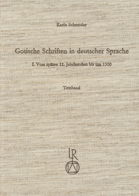 Gotische Schriften in deutscher Sprache