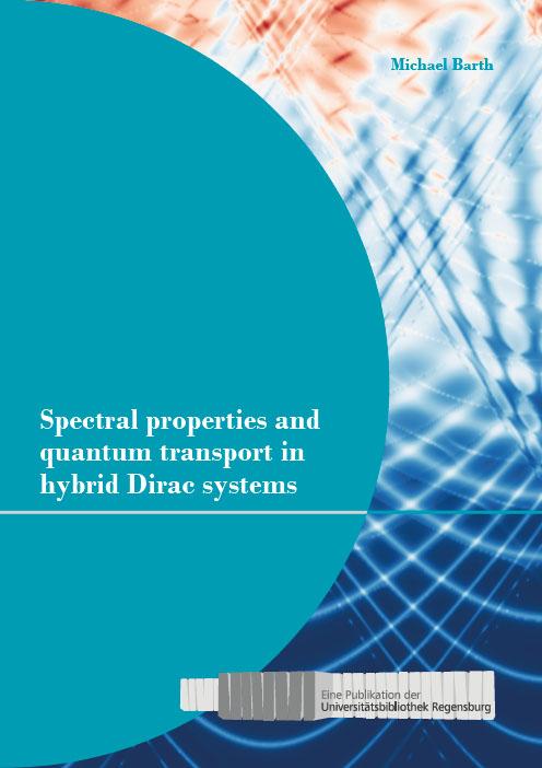 Spectral properties and quantum transport in hybrid Dirac systems