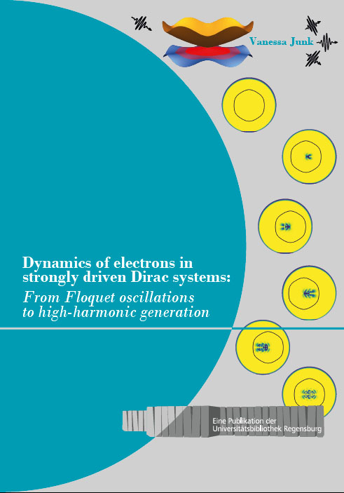 Dynamics of electrons in strongly driven Dirac systems: From Floquet oscillations to high-harmonic generation