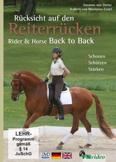 Rücksicht auf den Reiterrücken /Rider & Horse Back to Back