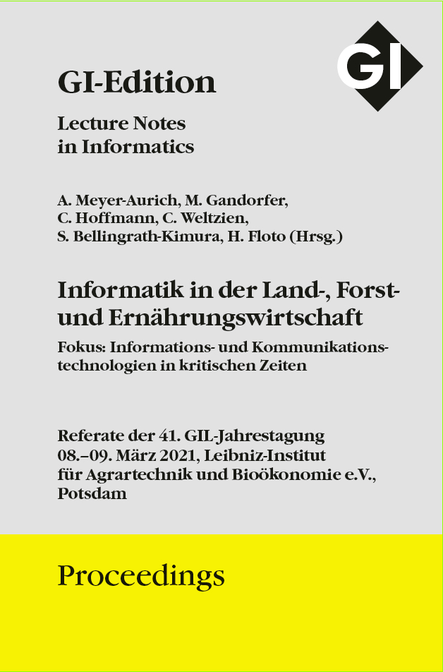 GI Edition Proceedings Band 309 Informatik in der Land-, Forst- und Ernährungswirtschaft