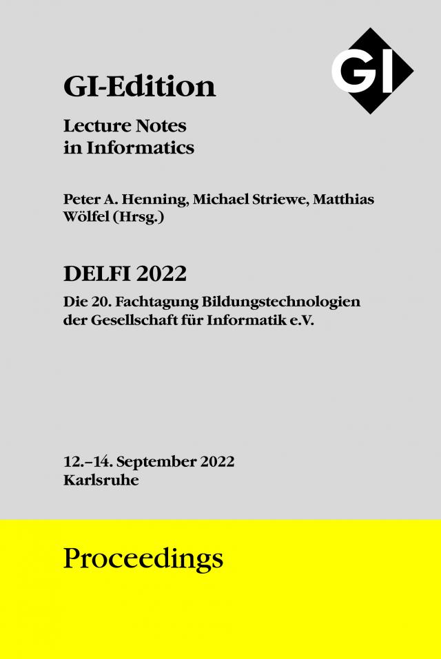 GI Edition Proceedings Band 322 - DELFI 2022
