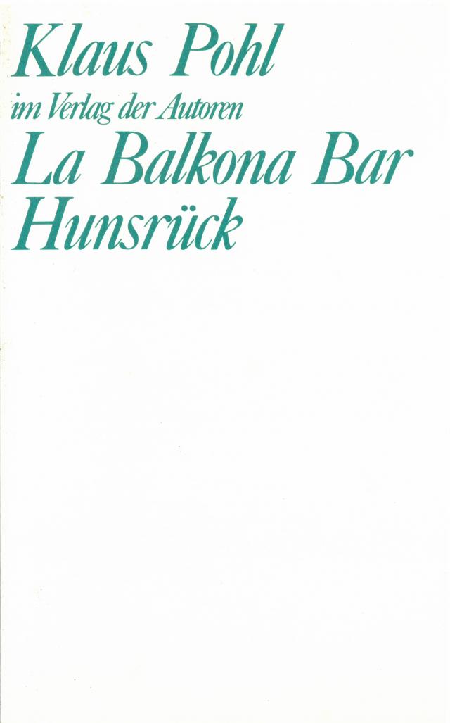 La Balkona Bar. Hunsrück