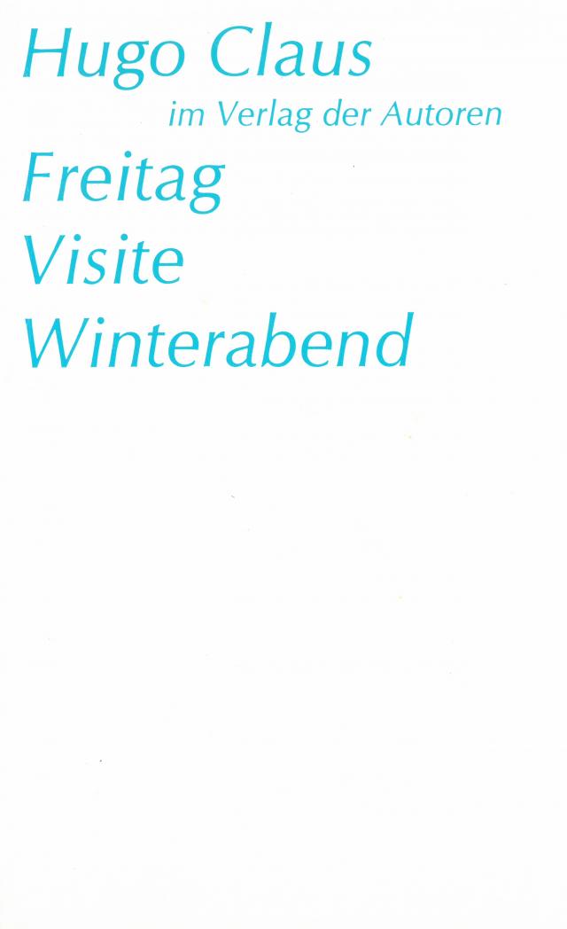 Freitag /Visite /Winterabend