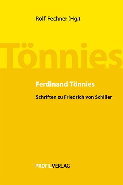 Ferdinand Tönnies: Über Schiller