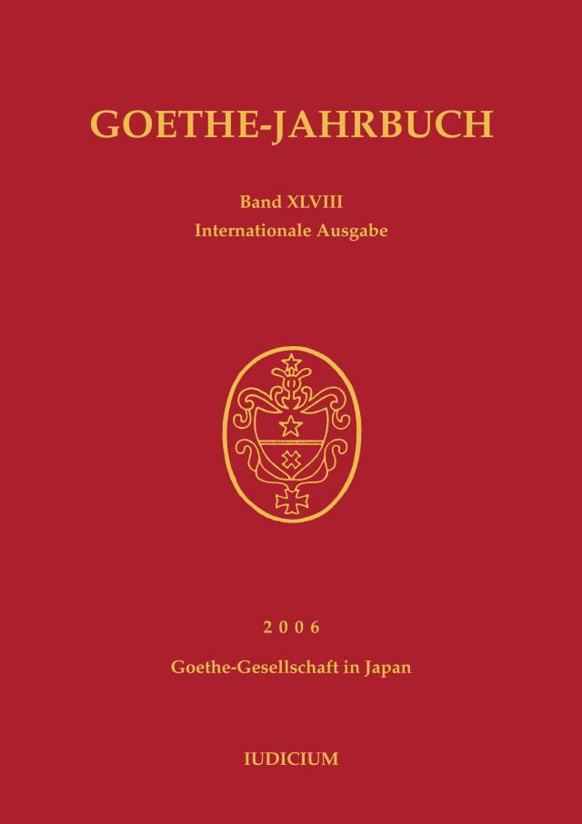 Goethe-Jahrbuch / Goethe-Jahrbuch