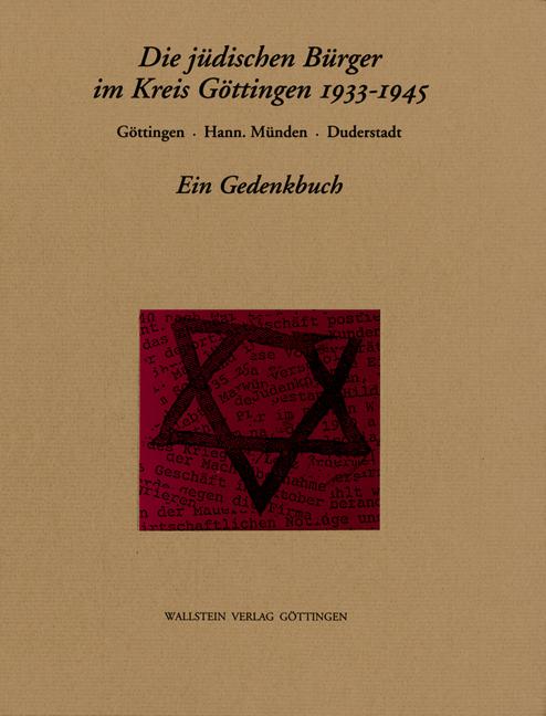 Die jüdischen Bürger im Kreis Göttingen 1933-1945