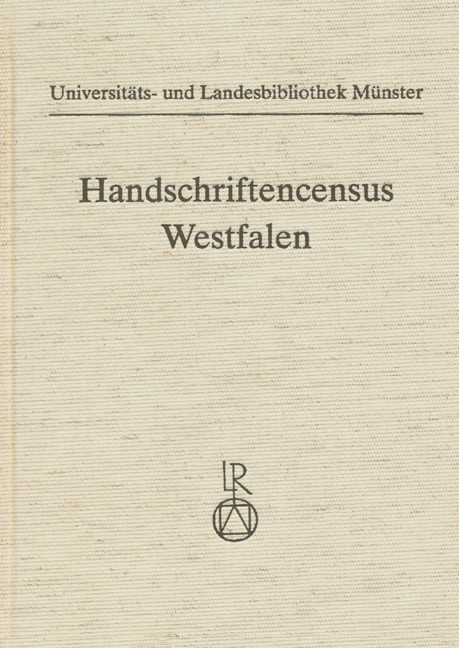 Handschriftencensus Westfalen