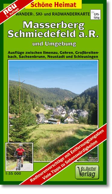 Wander-, Ski- und Radwanderkarte Masserberg Schmiedefeld a.R. und Umgebung