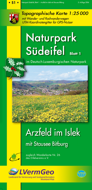 Naturpark Südeifel /Arzfeld im Islek mit Stausee Bitburg (WR)