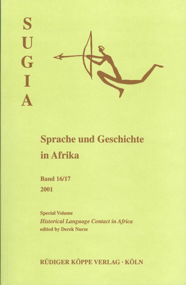 SUGIA Sprache und Geschichte in Afrika. Band 16/17